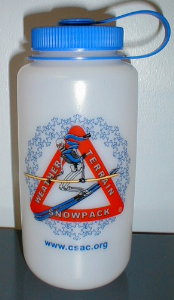 Skiing Skeleton Nalgene Bottle